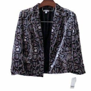 Barr III Snakeskin Printed Blazer